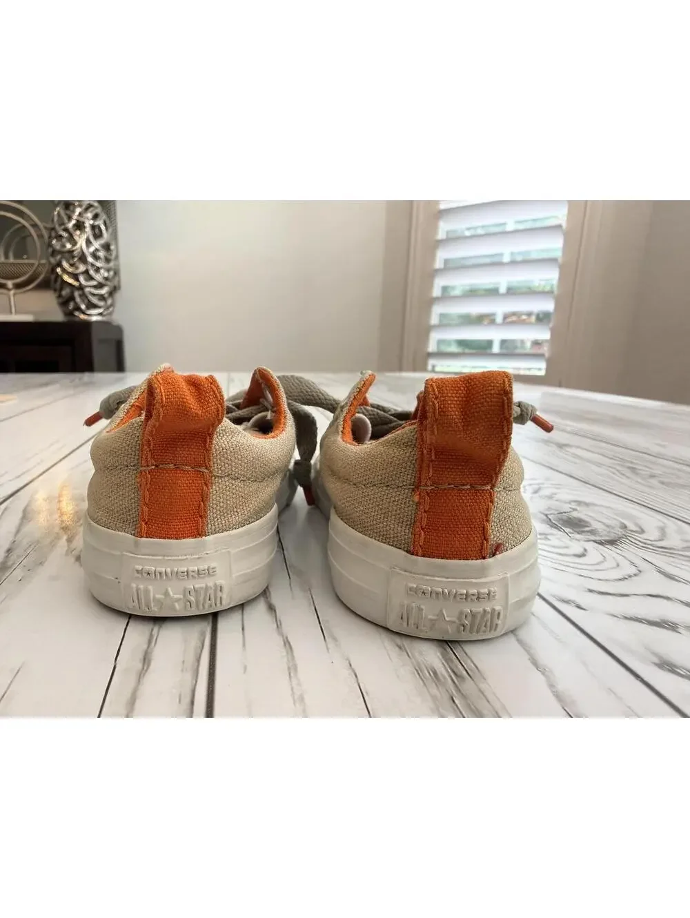 Converse Toddler 3 Chuck Taylor All Star Low Tan Orange Slip-On